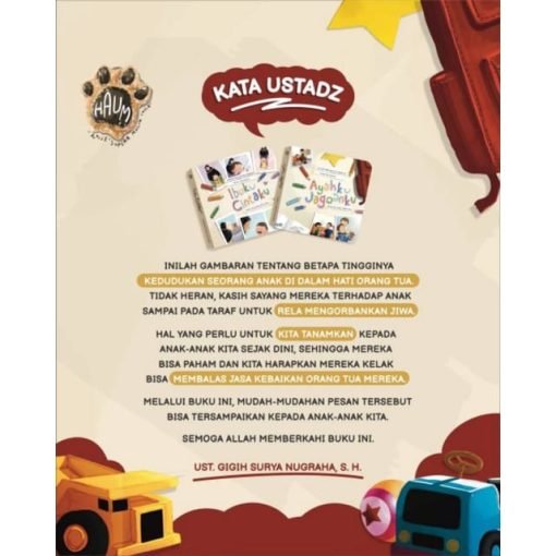 Boardbook "Ibuku Cintaku & Ayahku Jagoanku" by Haum Publishing - Gambar 2