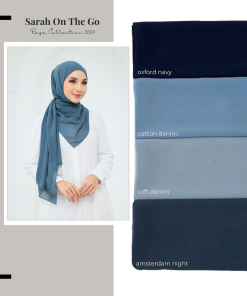 Sarah Otg Shawl " Raya Collection 2024" color group 3