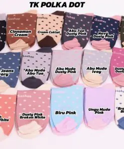 Kaos kaki Sashee TK Polkadot Rajut