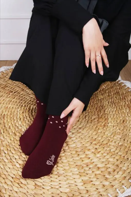 Kaos Kaki Sashee Polka Tumit Pendek - Gambar 4
