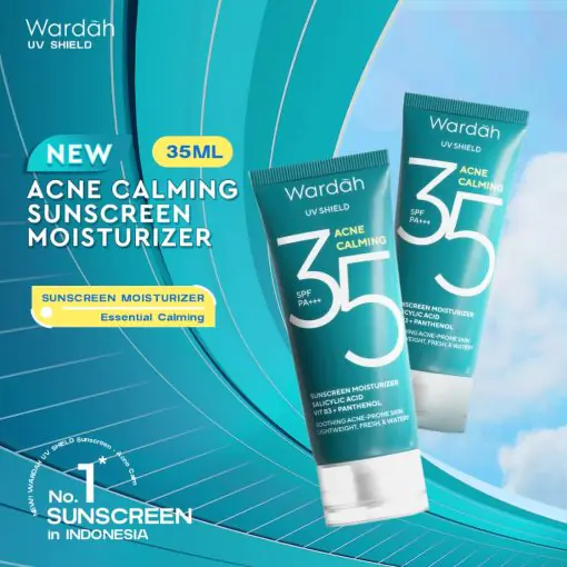 Wardah UV Shield Acne Calming Sunscreen Moisturizer SPF 35 - Gambar 4
