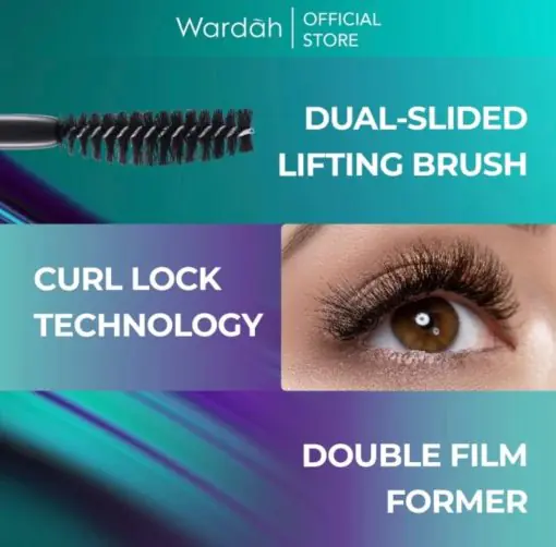 Wardah EyeXpert Liflast Waterproof Mascara - Melentikan Tahan Lama - Gambar 5