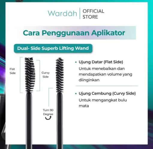 Wardah EyeXpert Liflast Waterproof Mascara - Melentikan Tahan Lama - Gambar 4