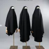 French Khimar EZ Oval ( Black Series )