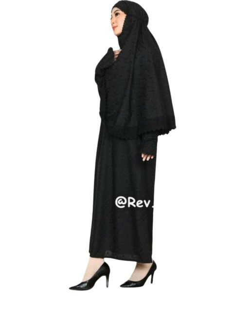 Gamis Ihrom Hitam Lengkap