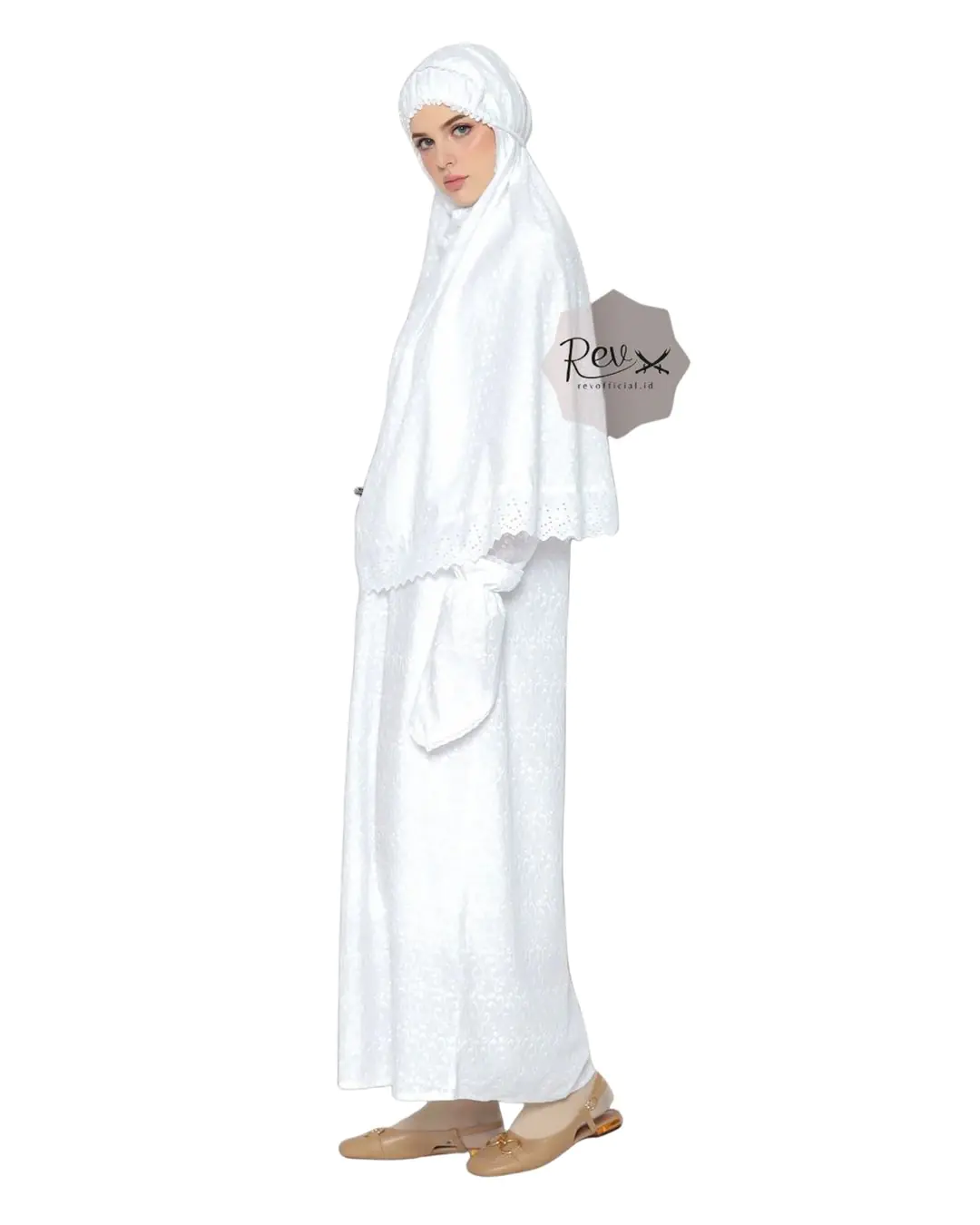 Gamis Ihrom Putih Lengkap - Gambar 4