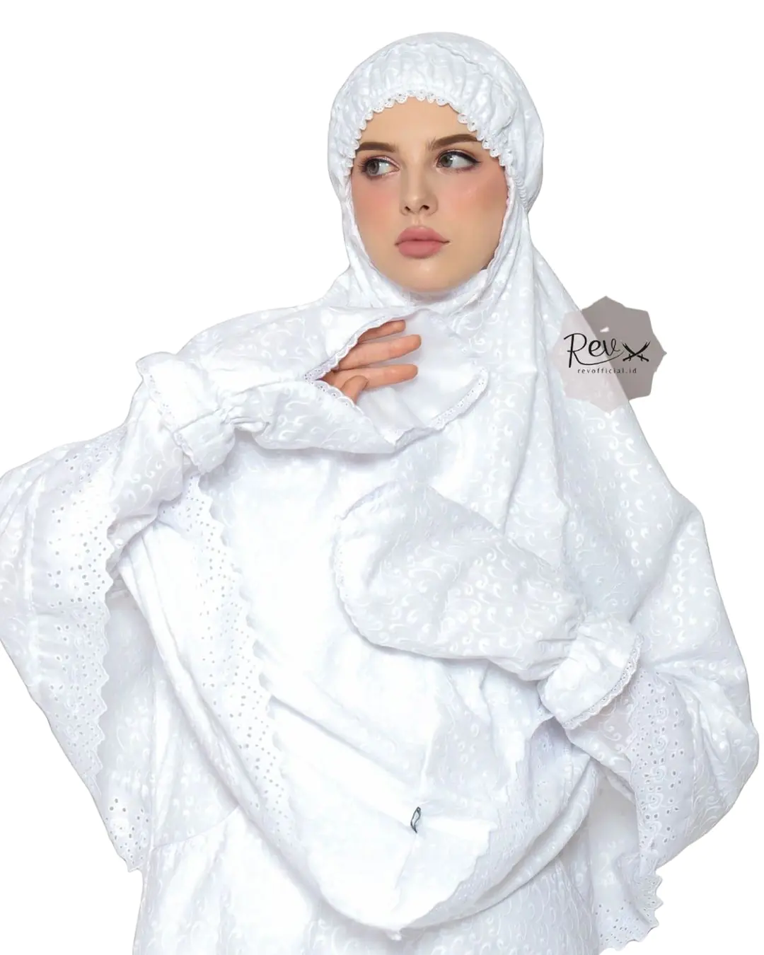 Gamis Ihrom Putih Lengkap - Gambar 6