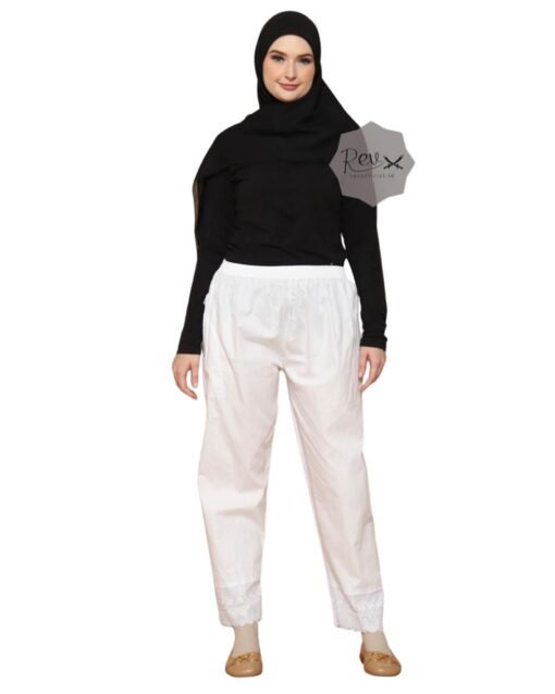 Celana Renda Twill Putih - Gambar 3
